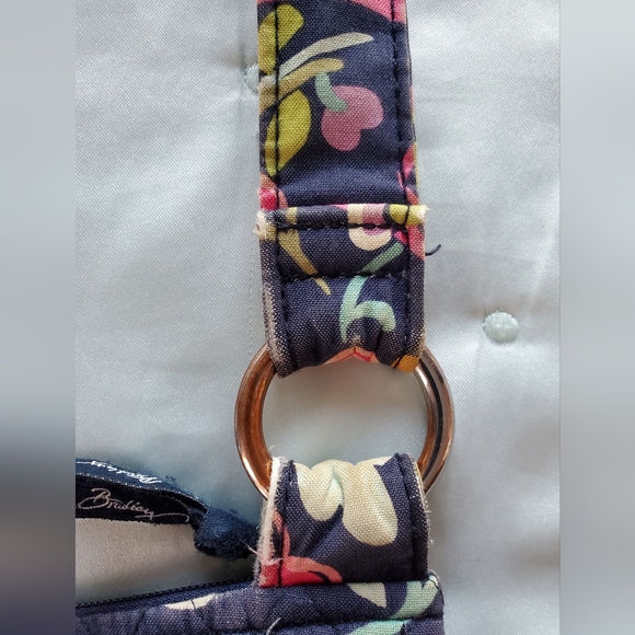 Navy Floral Vera Bradley Crossbody Bag - Picture 8 of 13